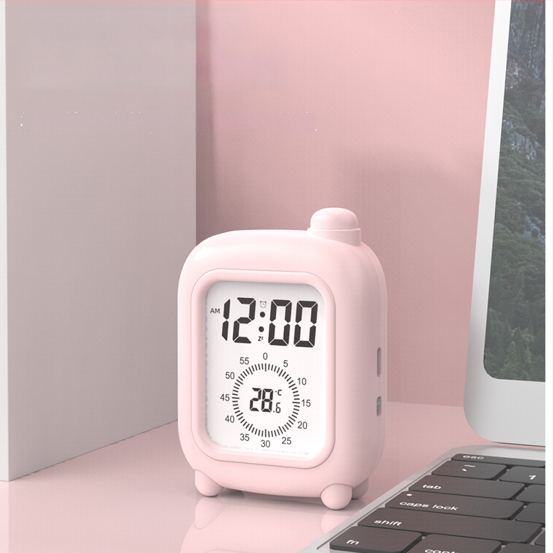 Μίνι ρολόι-χρονoδιακόπτης για παιδιά σε στυλ βαλίτσας – LCD οθόνη, ώρα/θερμοκρασία/ημερομηνία, ξυπνητήρι, αντίστροφη μέτρηση, 24ωρη και εβδομαδιαία ένδειξη, εξωτερική τροφοδοσία