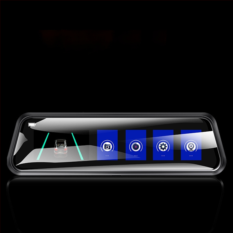 Auto dash cam s četiri kamere: prednja, lijeva, desna i stražnja, Wi‑Fi, 9,66-inčni puni zaslon, 1080p noćni video, snimanje vožnje