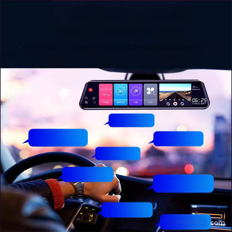 Nova 4K dash kamera od 10 inča s noćnim vidom, glasovnim upravljanjem, ADAS sustavom za izbjegavanje sudara i povezivanjem s mobitelom