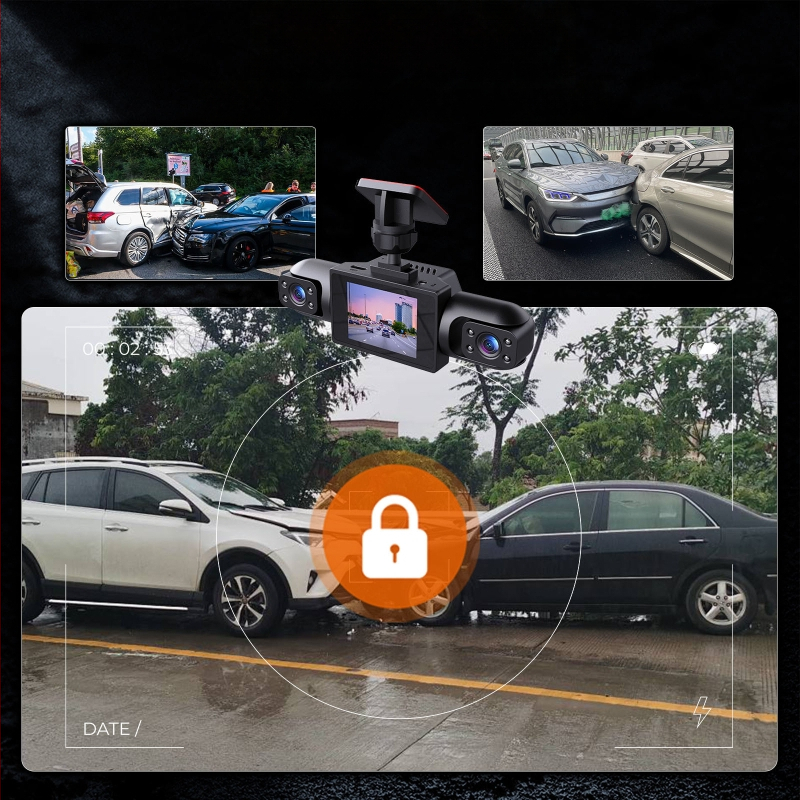 2026 novi model dash cam s 4 lećama, HD noćni prikaz, 360° panoramski pogled, bežična instalacija