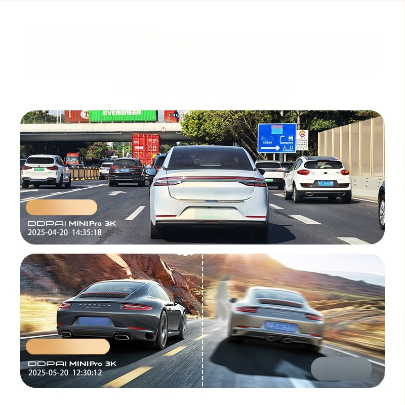 Autodash kamera 2026 – novi model, bežično montirana u vozilo, 360° pogled, 1080p noćni vid, nadzor parkiranja, bez zaslona, F2.0