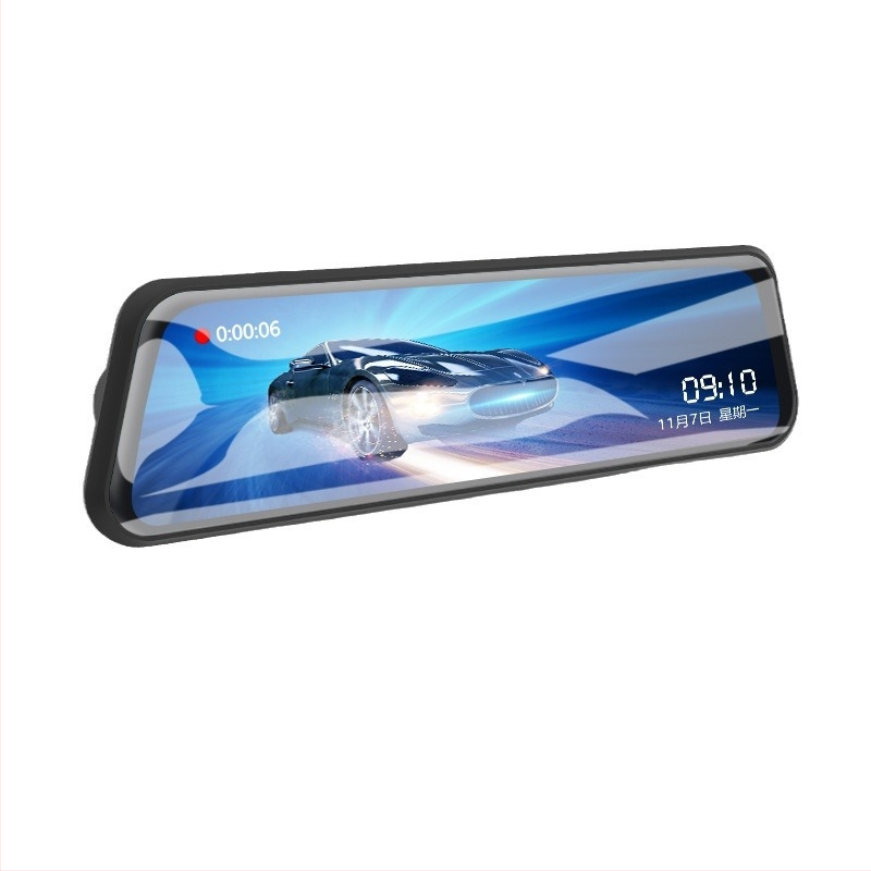 Nova 4K HD DVR za retrovizor, Wi‑Fi, dvostruki objektiv, reprodukcija na telefon, slika vožnje unatrag, zvjezdano noćno vidno, 10-inčni zaslon