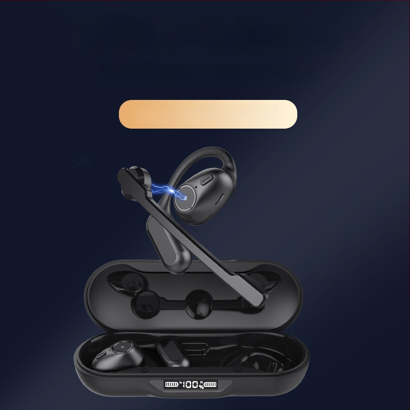 2025 OWS Bluetooth ακουστικά με κλιπ για το αυτί και αποσπώμενο μικρόφωνο, διπλός ήχος HD κλήσεις, μοντέλο A2, 2025