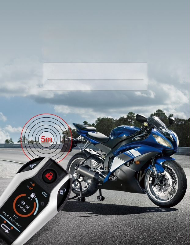 Motociklistički alarm s dvosmjernim prepoznavanjem, PKE automatskim pokretanjem i gašenjem motora