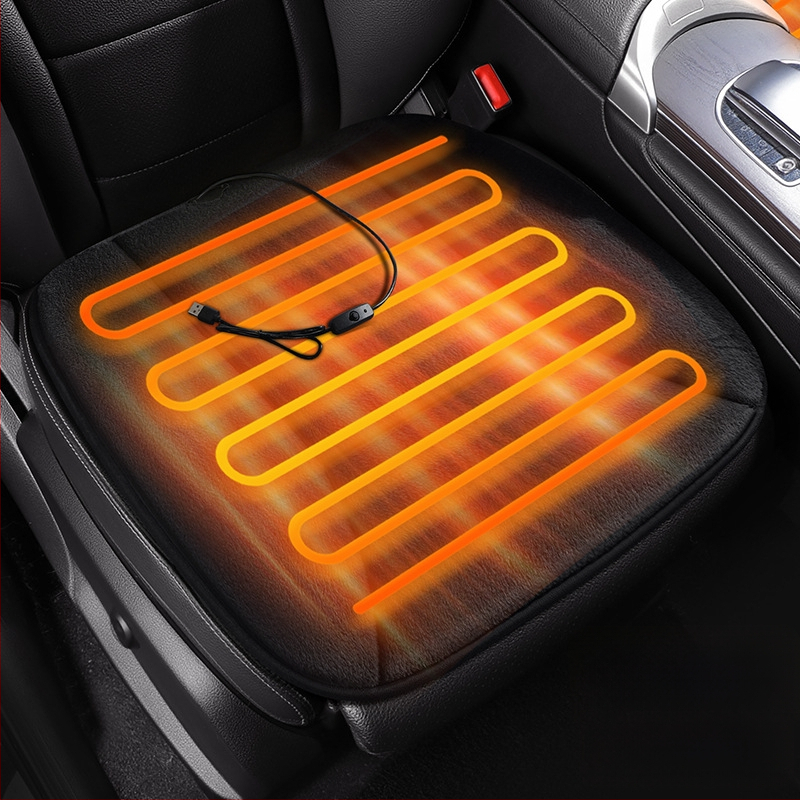 Grijani jastučić za sjedište automobila s USB-om, 12V/24V električna deka za cijeli automobil
