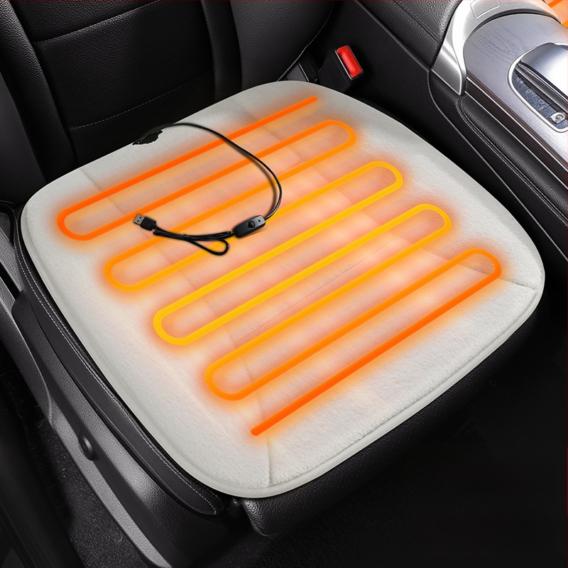 Grijani jastučić za sjedište automobila s USB-om, 12V/24V električna deka za cijeli automobil