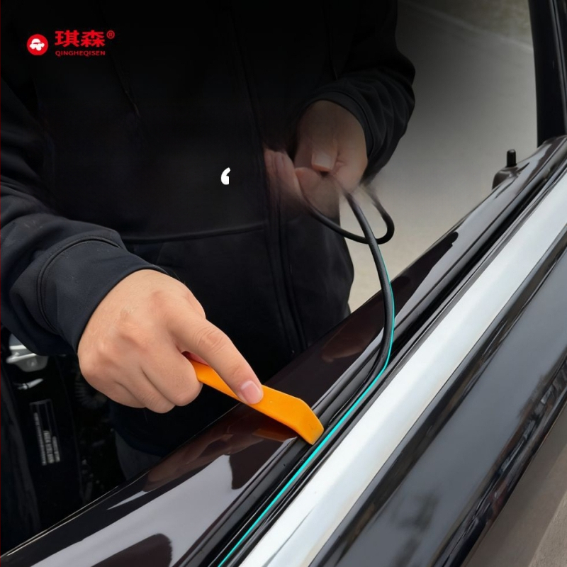 Σφράγιση κενών παραθύρων αυτοκινήτου – καουτσούκ σφράγισης με αφρώδες υλικό, μοντέλο Checsn11-1, πάχος 6 mm, μάρκα Qingheqisen/qisen