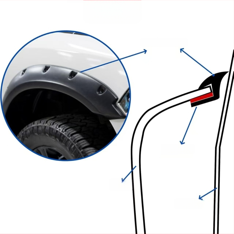 Jin qilai H-τύπου στεγανοποιητικό για φέρινγκ αυτοκινήτου – αδιάβροχο κάλυμμα τροχών