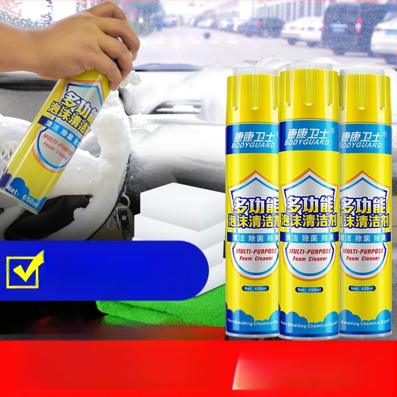 Διπλής χρήσης αφρός καθαρισμού αυτοκινήτου και οικίας – καθαριστής δερμάτινου εσωτερικού, με ενεργό συστατικό, διάρκεια ζωής 3 έτη, Kangguard