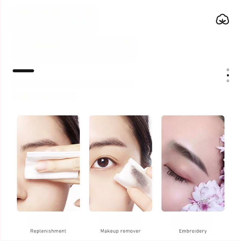 Δίσκοι βαμβακιού για αφαίρεση μακιγιάζ, μονής στρώσης, λεπτοί, χωρίς νιφάδες, 100 g