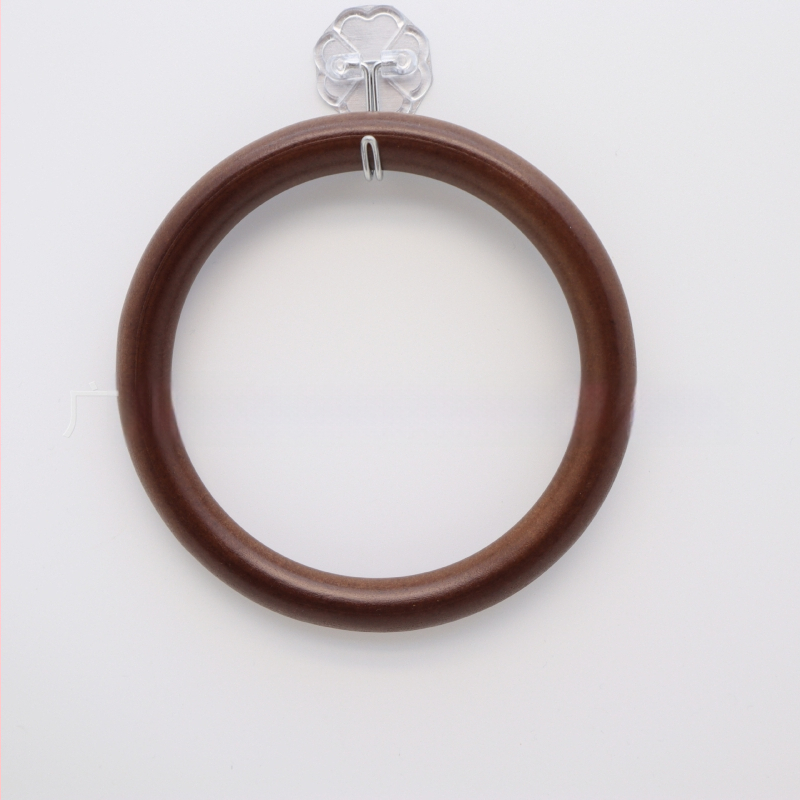 Πλεγμένη τσάντα με ξύλινο χερούλι σε σχήμα δαχτυλιδιού, δρύιμο υλικό, μονόχρωμη, λειτουργία μείωσης βάρους – αξεσουάρ αποσκευών