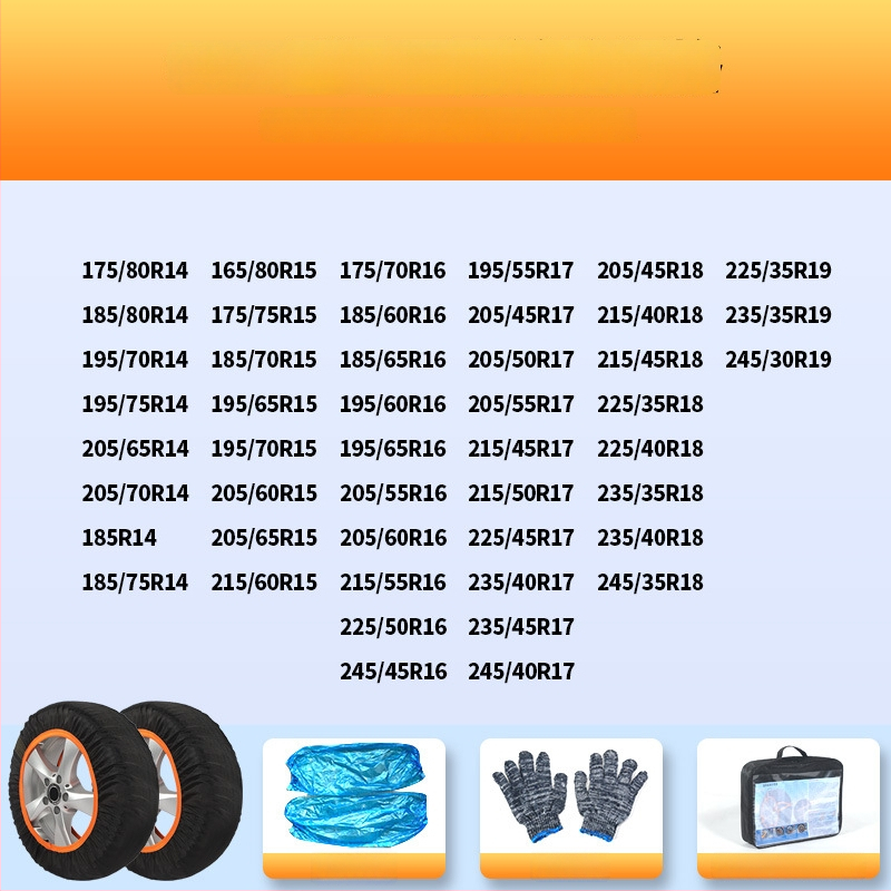 Αντιολισθητικές κάλτσες για ελαστικά για όλα τα μοντέλα – χειμερινή προστασία ελαστικών, βάρος 900–1200, δυνατότητα προσαρμογής