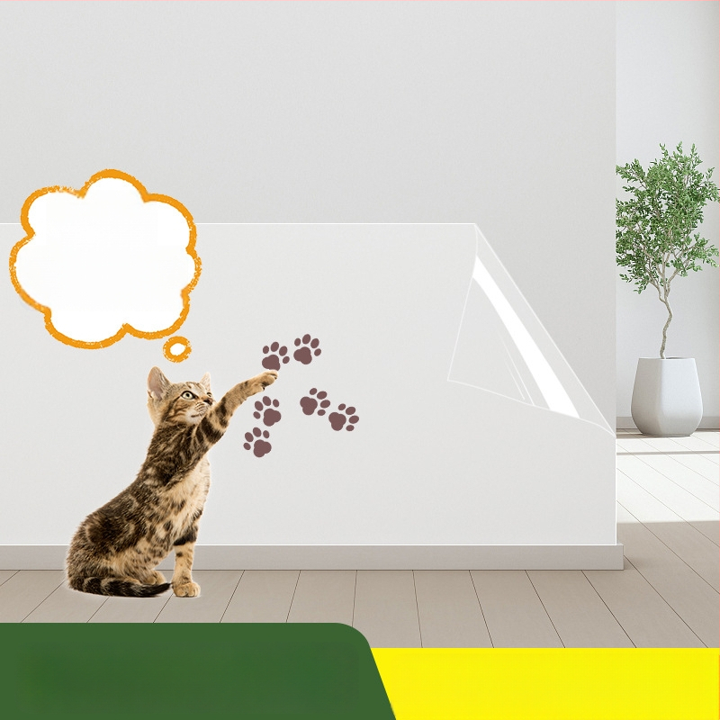 Φιλμ προστασίας τοίχου - PP υλικό, αυτοκόλλητο, αδιάβροχο, αντι-βρωμιά, ανθεκτικό στη μούχλα, κατάλληλο για σαλόνι, μονοχρωματικό σχέδιο.