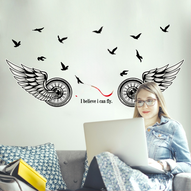 SK6065 PVC αυτοκόλλητο τοίχου - Εμπνευστικός διακοσμητικός σχεδιασμός για γραφείο και σαλόνι, 100% PVC, Premium αυτοκόλλητο τοίχου