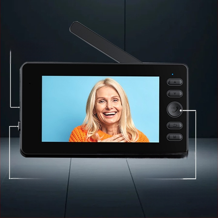 Pametno video zvono za vrata s velikom kapacitom, bežični kućni video interkom, HD noćni vid i snimanje