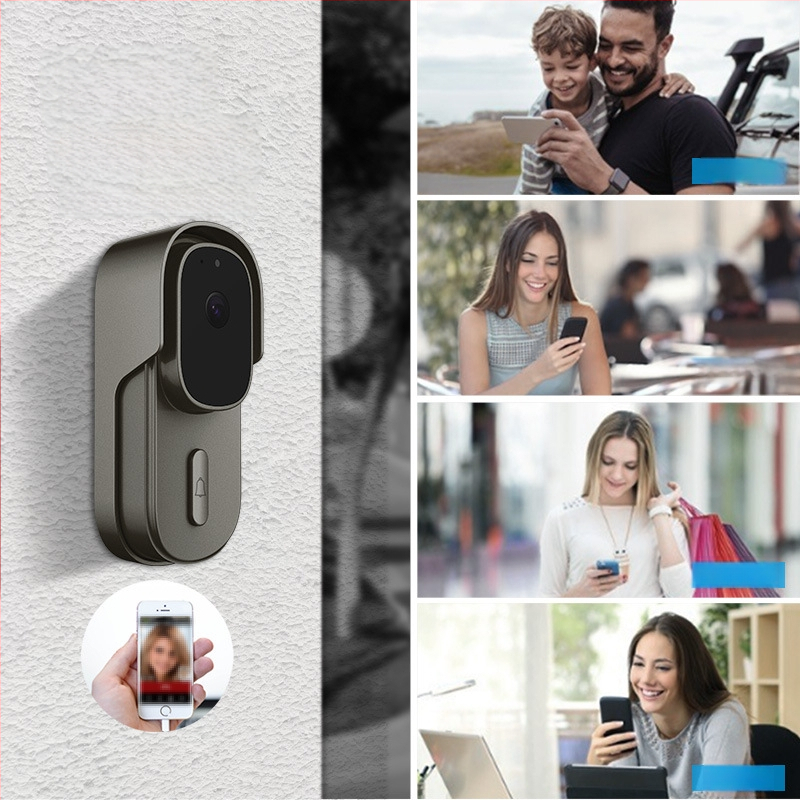 Tuya pametno bežično video zvono za vrata za kućni nadzor, vodootporno, dvosmjerna komunikacija, noćni pregled, niska potrošnja energije, Wi-Fi