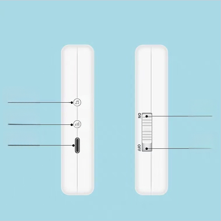 Sonerie wireless cu vibrații și lumini colorate, pager pentru persoane în vârstă și surde, cu baterie litiu și lumină de noapte