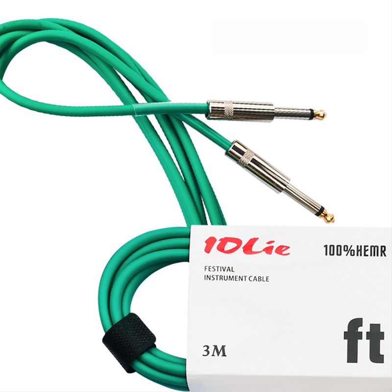 IOLie DP002 Gitarski kabel za električnu gitaru i bas gitaru sa smanjenjem buke, duljine 3 m, 6 m ili 10 m.