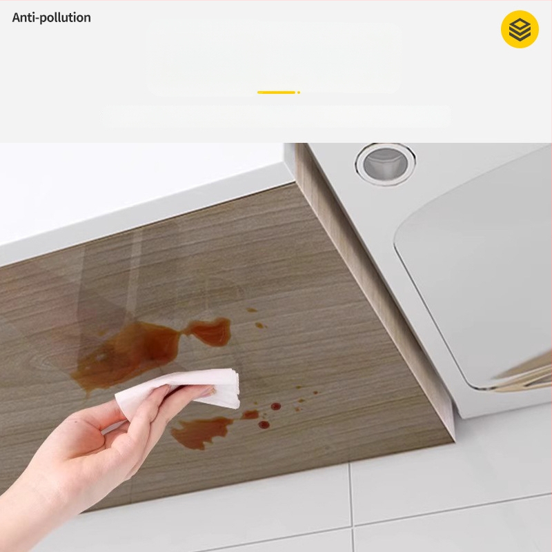 Prozirna samoljepljiva folija za dno ormarića, debeli PET film, otporan na visoke temperature, otporan na ulje, vlagu i paru