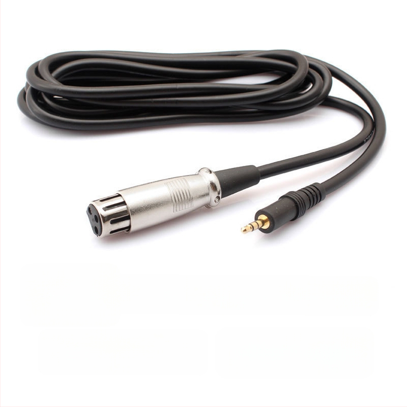 Kabel za kondenzatorni mikrofon, XLR ženski na 3,5 mm priključak, duljina 2,5 m