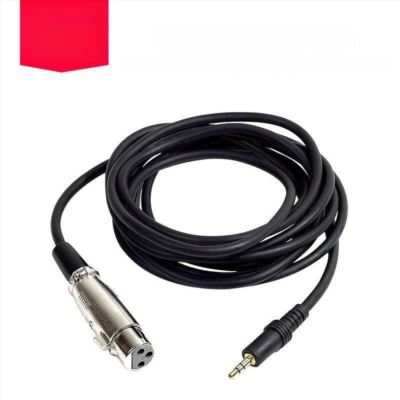 Kabel za kondenzatorni mikrofon, XLR ženski na 3,5 mm priključak, duljina 2,5 m