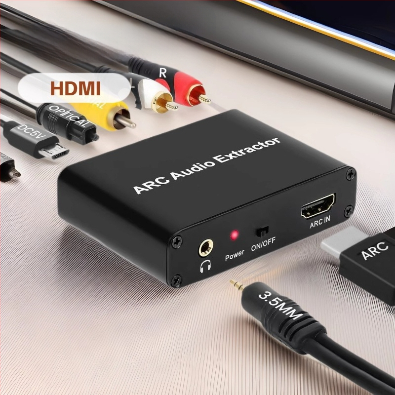 ARC/HDTV audio povratni pretvarač s optičkim i koaksijalnim izlazom, 3,5 mm izlaz za slušalice