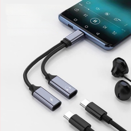 Type-C 1-σε-2 προσαρμογέας ήχου και φόρτισης για ακουστικά και κινητά τηλέφωνα – Android universal