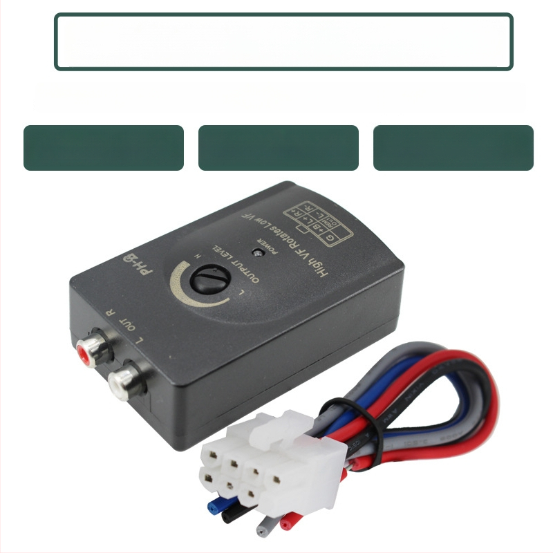 PH-2 automobilski audio pretvarač za subwoofer, prijelaz visokog na niski signal uz podesivo kašnjenje