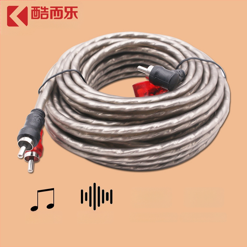 RCA kabel za auto audio, bakreni, čisti bakar, duljine 1 m, 2 m, 3 m i 5 m