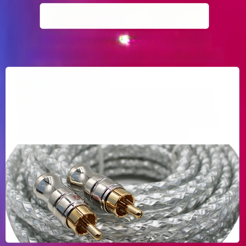 Kabel signala za autoaudio s čistim bakrenim konektorima za prilagodbu subwoofera i pojačala