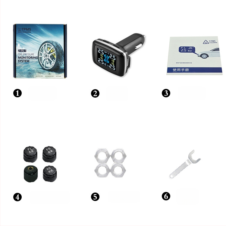 Vanjski digitalni TPMS sustav za vozila – univerzalni senzor tlaka u gumama i monitor tlaka