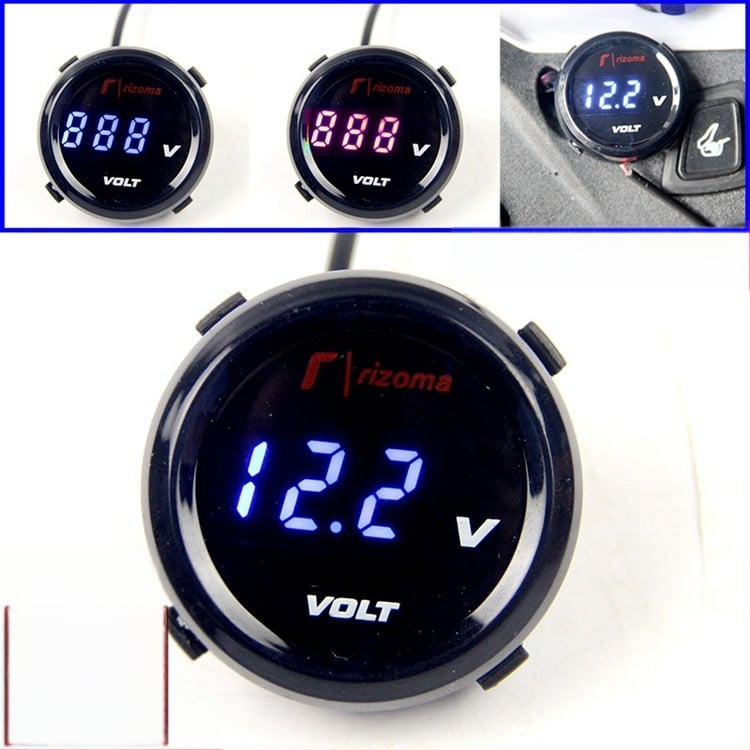 KOSO voltmetar za motocikle, 12V digitalni zaslon, univerzalni instrument