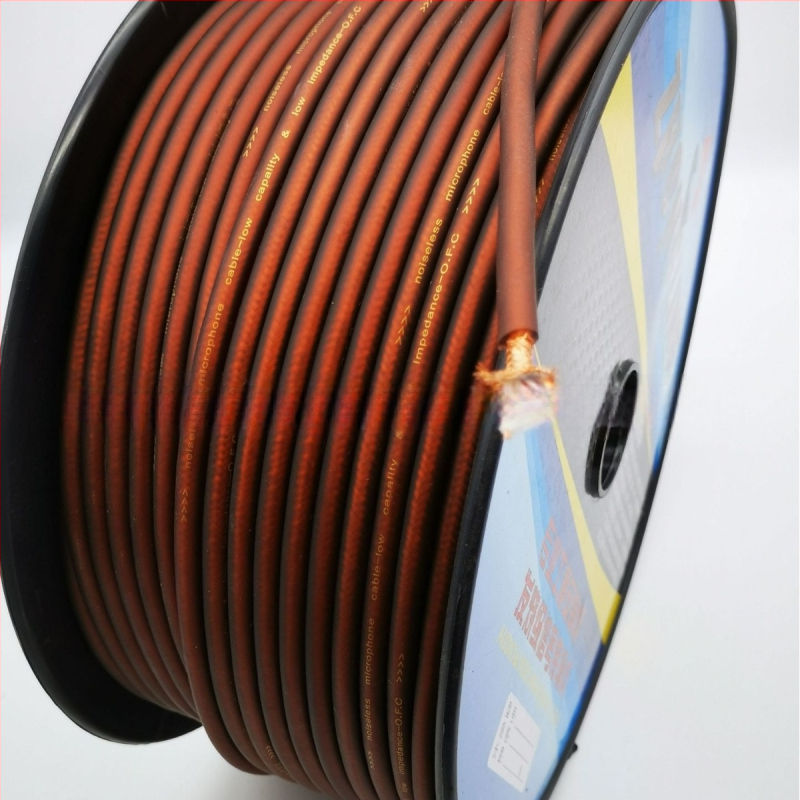Cablu microfon cu ecran din plasă 138, material flexibil moale, cablu pentru mixer și amplificator
