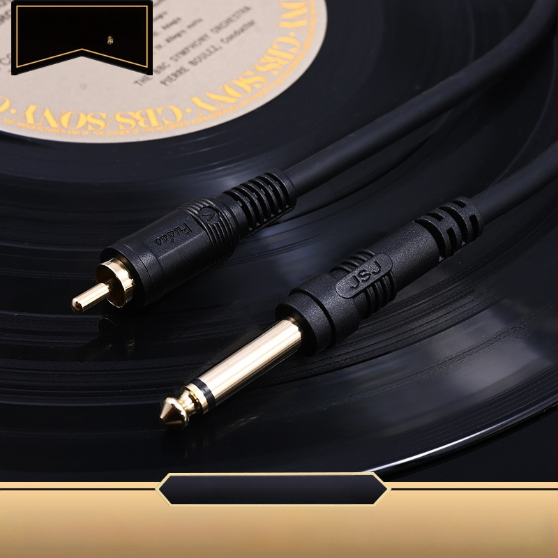 JSJ Jinshan Jiao audio kabel, 6,35 mm na banana konektor, 6,5 mm dvovodični na RCA, za povezivanje miksera i pojačala