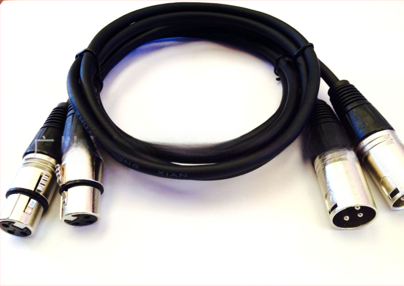 XLR mikrofon kabel od čistog bakra s muško i ženskim krajem, balansirani audio kabel za mikser.