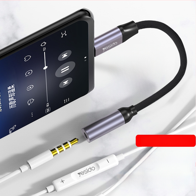 Yesido YAU19 Type-C Ακουστικός προσαρμογέας 3,5 mm για Android