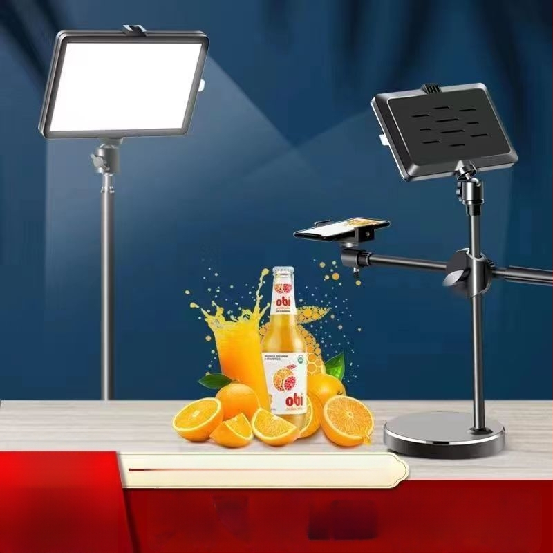 LED rasvjeta za fotografiju i prijenos uživo, prijenosna stolna lampica s mekanim svjetlom, podesiva temperatura boje 3000K–6000K i jačina svjetla, USB napajanje, 12W