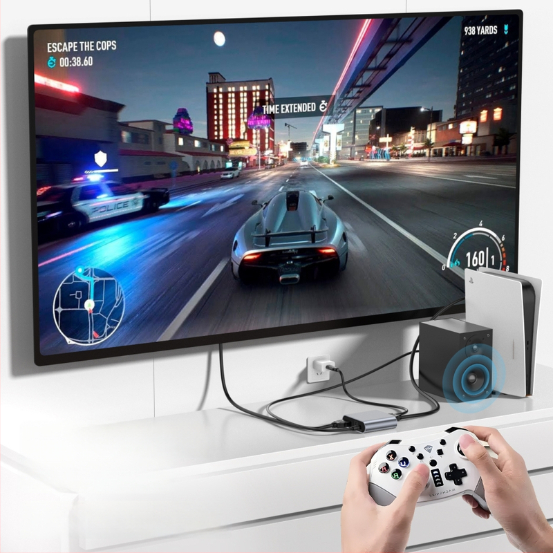 4K HDMI audio splitter sa SPDIF-om i 3,5 mm digitalnim optičkim zvukom, visoka razlučivost, kompatibilan s Nintendo Switch, PS4 i PS5