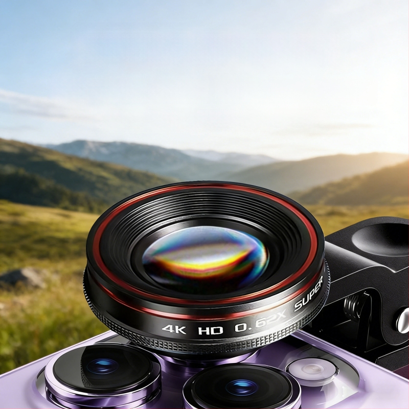 Vanjski objektiv za mobitel: 0.62x široki kut, 235° fisheye, 25x makro, 3-u-1