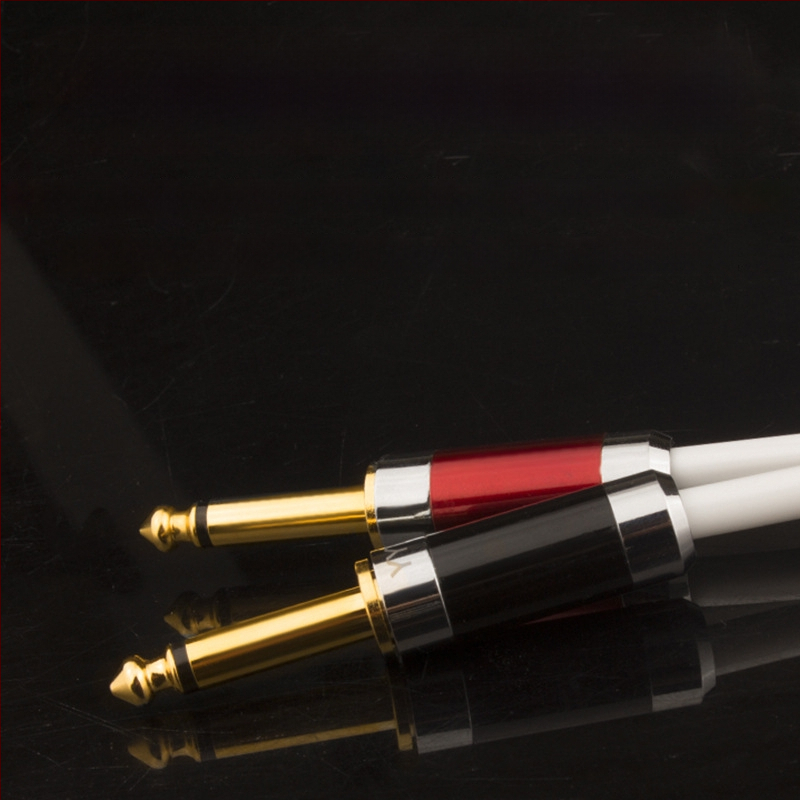 Audio kabel 3,5 mm na dva kraja 6,5 mm, bakar visoke čistoće s slojem srebra, dvostruki vodovi s oklopom, PVC omotač, za audio i video uređaje