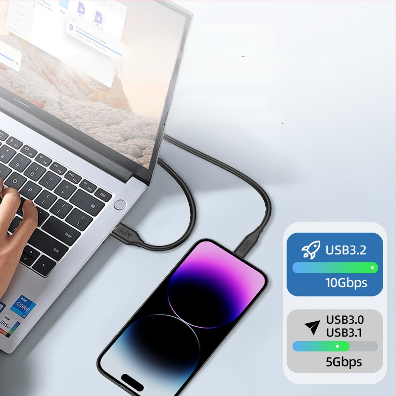 Yanxun cablu date USB 3.2 către USB-C, USB-A către Type-C, lungime 0,5–1 m, 10 Gbps, încărcare rapidă PD 60 W