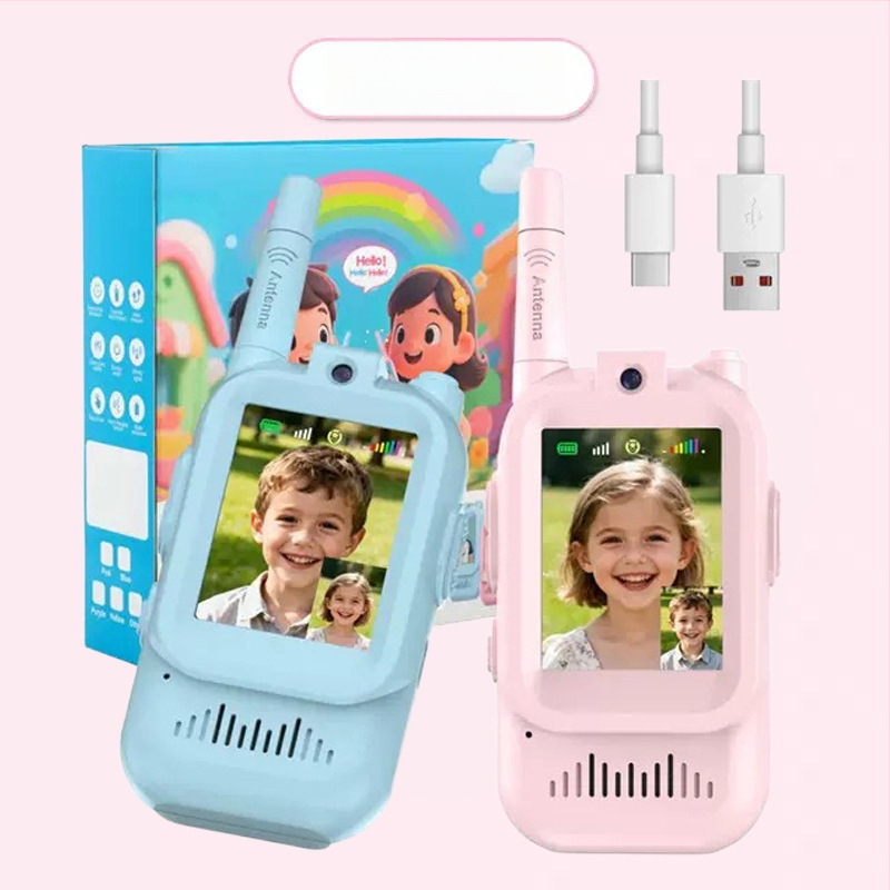 Dječji walkie-talkie s video pozivom, interakcija roditelj-dijete, bežična dugotrajna komunikacija, mini telefon za dječake i djevojčice