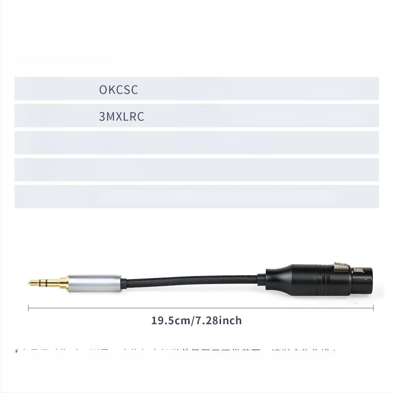 Καλώδιο προσαρμογής 3,5 mm σε XLR 4-πιν (3MXLRC)