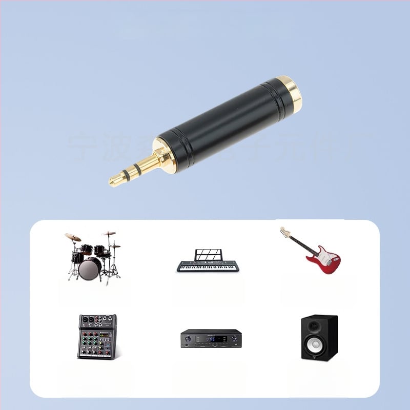 3,5 mm na 6,5 mm adapter s bakrenim vodovima za audio, mikrofone, slušalice i zvučnike