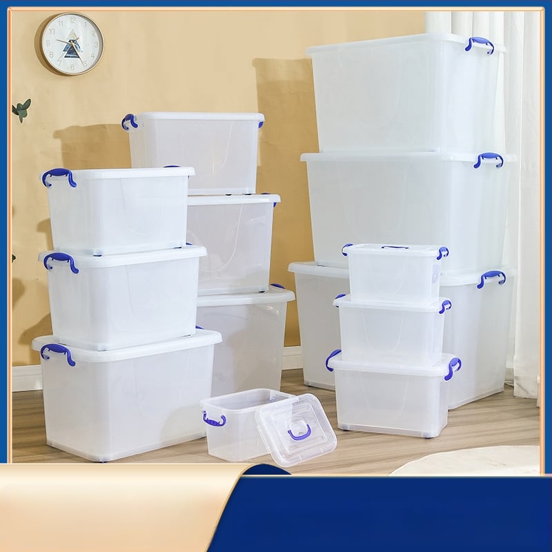 Prozirna plastična kutija za pohranu, ekstra velika, za odjeću, igračke i pokrivače