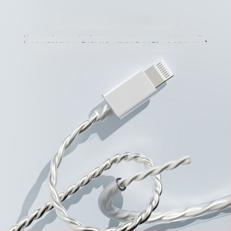 ND D5 bezoksidni bakar s srebrnim jezgrom, MFi potvrđeni Lightning audio kabel za slušalice s dvopinskim konektorom