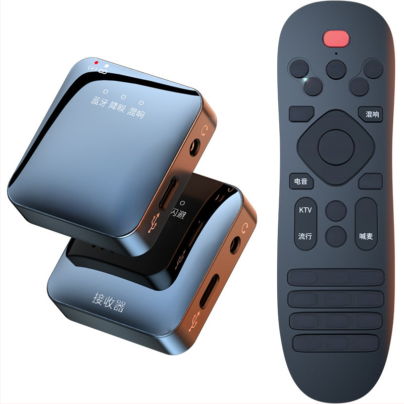 Microfon lavalier wireless cu cartelă audio încorporată pentru streaming pe telefon, Bluetooth 5.3