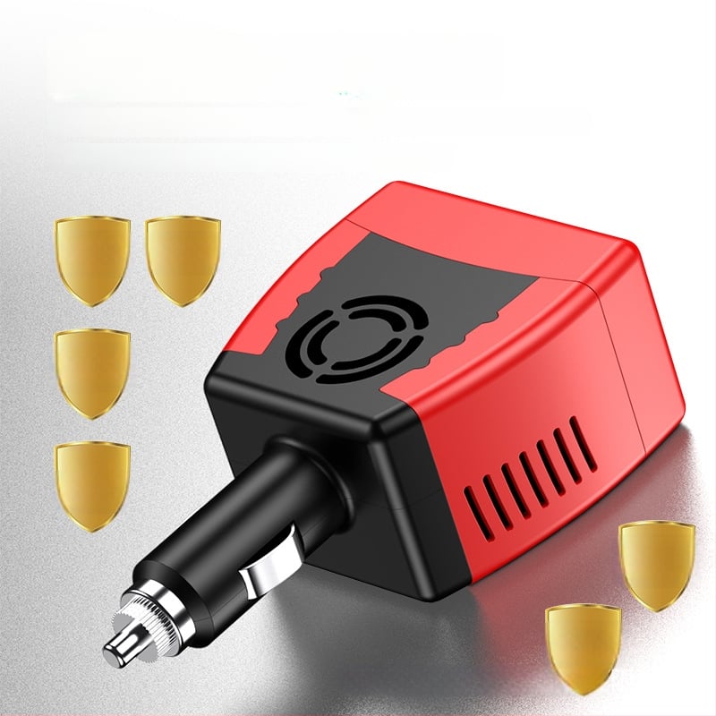 YCYD invertor auto 150W, 12V la 220V, sursă de alimentare pentru laptop cu port USB