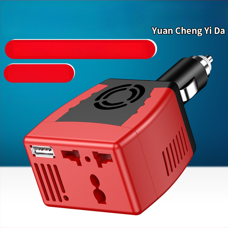 YCYD invertor auto 150W, 12V la 220V, sursă de alimentare pentru laptop cu port USB