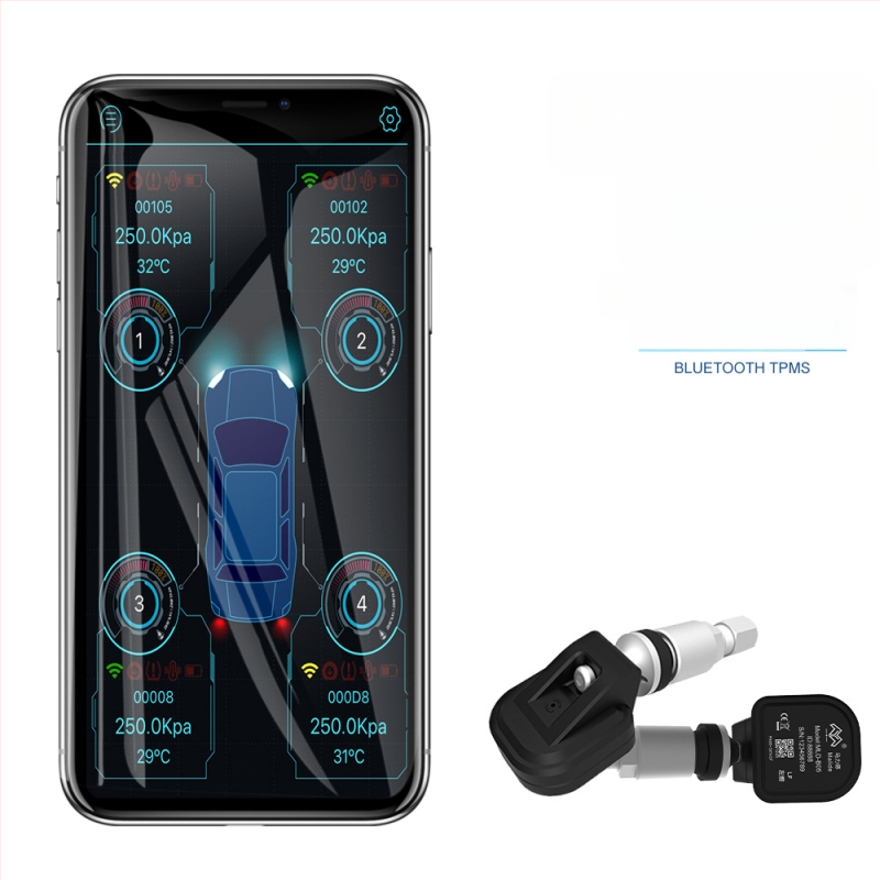 Bluetooth bežični ugrađeni senzor tlaka TPMS - monitor tlaka guma za automobile i kamione, s digitalnim zaslonom